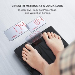 Smart Body Weight Scale, Type-C Rechargeable Digital Bathroom Scale, 13-in-1 Bod