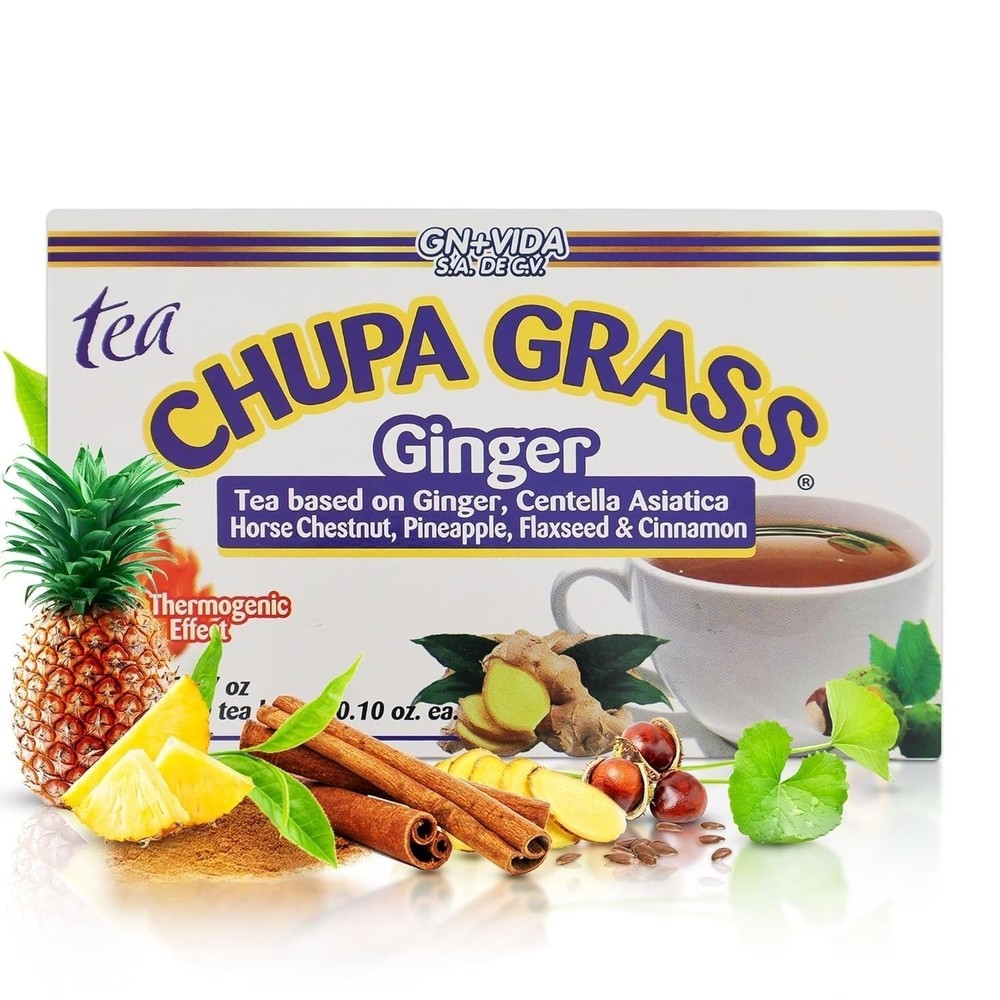 Tea CHUPA Grass – New Formula with Ginger, Gotu Kola & Cinnamon | Te CHUPA…