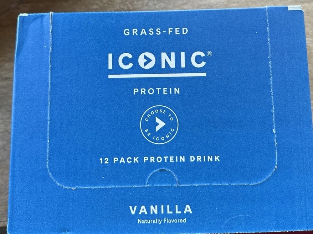 Iconic Protein Drinks Vanilla 12 Pack – Sugar Free & Low Carb – 20g Gras…