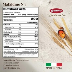 Granoro Dedicato Mafaldine No.5, Authentic Italian Pasta, 100% Made from Pugl…
