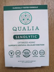 Qualia Senolytic 12 Capsules NEW Sealed Optimized Aging Neurohacker EXP 07/2027