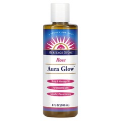 Heritage Store Aura Glow Rose 8 fl oz 240 ml Cruelty-Free, EcoFriendly