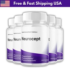 (5 Pack) Neurocept Nootropic All 60 Formula Brain Supplement organic Capsules US