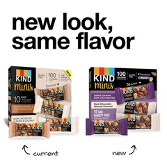 Mini Nut Bars, Variety Pack, Salted Caramel Dark Chocolate Nut and Dark Choco…