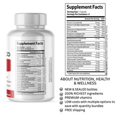 PureGlyco- Blood Support- 12 Bottles- 720 Capsules