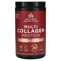 2 X Ancient Nutrition, Multi Collagen Protein, Gut Restore, Lemon Ginger, 8.4 oz