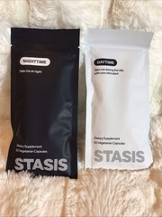 Stasis Daytime & Nighttime Supplement Bundle 50 Caps Each; SEALED