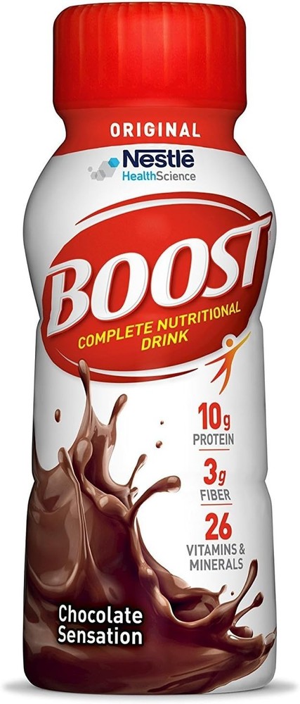 BOOST Original Ready to Drink Nutritional Drinks, Rich Chocolate, 8 Fl Oz 24pack