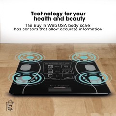 High Precision with Backlit Display Digital Body Weight Scale Bluetooth Bathroom