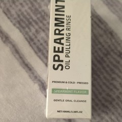 Spearmint Oil Pulling Rinse, Premium Cold-Pressed 100ml/3.38fl oz.