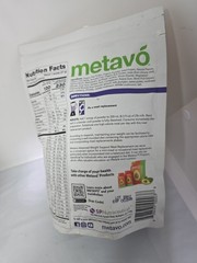 Metavo Plant-Based Meal Replac Shake Vanilla 21g Protein 10 Srvngs 9.5oz.10/26