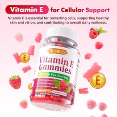 MEENCCD Vitamin E Gummies 400 IU 120 Count 2 Pack Sugar Free