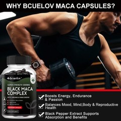 Black Maca Complex Capsules -Enhance endurance,power and vitality,immune support