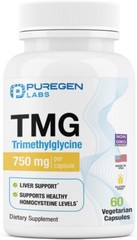 Purege Labs TMG 750 mg – Trimethylglycine Supplement 60 Capsules 1 pk