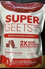 New HumanN – SUPER BEETS Heart Chews, Pomegranate, 60 Count, & Sealed-FREE SHIP