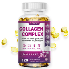 2x Collagen Peptides Types I, II, III, V, X 2000mg Pills Anti-Aging Skin Capsule