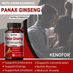 Panax Ginseng 120 Capsules Maca Support Performance Stamina Ability Supplement
