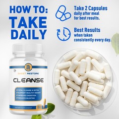 (1 Pack) Sweet Restore Cleanse Advanced Support Vitamin Supplement 60 Capsules