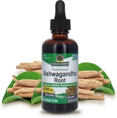 Nature’s Answer Ashwagandha Root Herbal Healthy Immune Function Alcohol Free 2oz