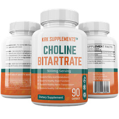 Choline Bitartrate 900mg Brain Memory Booster Phosphatidylcholine Nootropic