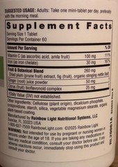 Rainbow Light 60 Complete Iron Mini-Tabs w/Vitamin C, Fruit & Botanical Blend