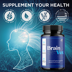 (2 Pack) BrainVex Advanced Support Vitamin Max Supplement Brain Vex 120 Capsules