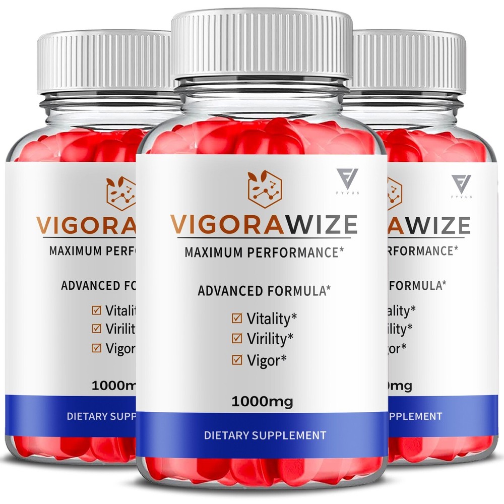 (3 Pack) Vigorawize Gummies, Vigorawize Advanced Performance Gummy (180 Gummies)