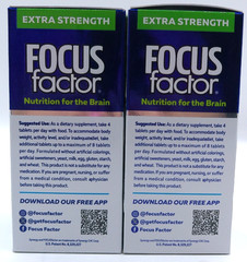 2Pk- Focus Factor, 120 Total Tablets, Exp. 9/27