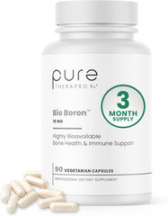 Bio Boron 10Mg, 3 Months Supply – Bororganic Glycine Boron for Men & Women – Pre