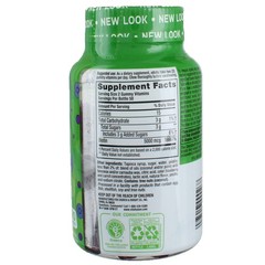 Vitafusion Biotin Extra Strength Gummies, Natural Blueberry, 5000 mcg, 100 Ct
