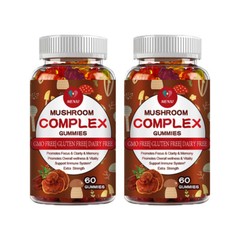 Mushroom Extract Complex Gummies Lions Mane Chaga Reishi Focus Memory Immunity