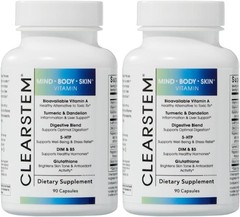 1-3Pc CLEARSTEM (age+acne) – MIND-BODY-SKIN Vitamin 90 Softgelsules.