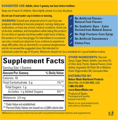 Nature Made Melatonin Gummies 5mg Extra Strength Sleep Aid Adults 70 Count