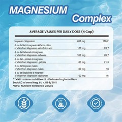 Magnesium Complex 240pcs, Energy, Brain Health, Improves Memory and Cognition