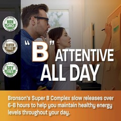 Bronson Super B B Complex Sustained Slow Release (B1, B2, B3, B6)