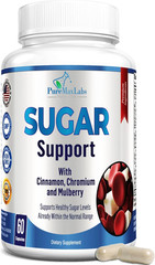Sugar Support Supplement with Cinnamon, Chromium, Mulberry, Alpha Lipoic Acid –