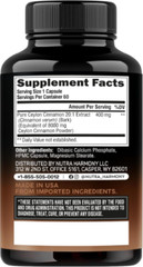 Ceylon Cinnamon Capsules – 8000 mg, Extra Strength – Made in USA – Energy, Heart