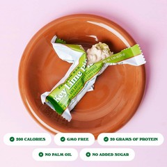 Barebells Protein Bars Key Lime Pie – 12 bars, 20g High Protein Treats – White