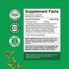 Herbal Laxative Capsules with Probiotics – Colon Cleanse and Digestive Support