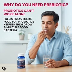 Carbamide Forte Probiotics 50 Billion CFU Prebiotics 60 Capsules Free Ship