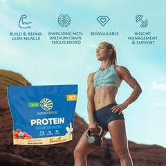 Sunwarrior Vegan Organic Protein Powder Plant-Based BCAA Amino Acids 4.96 lb