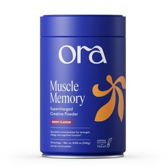 Micronized Creatine Monohydrate Powder for Strength & Energy, Acai Berry Flavor,