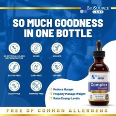 BioSource Labs Complex ProMAX Premium Diet Drops – 2 oz Bottle 3-Pack