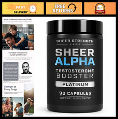 Testosterone Booster for Men – Strongest T-Booster, Clinically Proven Formula, 3