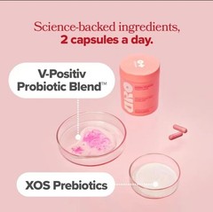 O Positiv URO pH Balance Vaginal Probiotics, PACK OF 3 ,180 Capsules