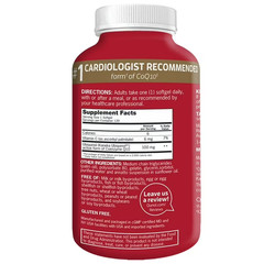 Ubiquinol CoQ10 Qunol Mega 100mg Superior Absorption 120 softgels