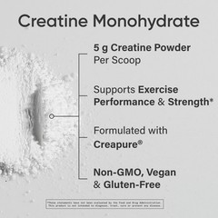 Creatine Monohydrate Powder – 5g German Creatine, Lean Muscle Gain, Workout Reco