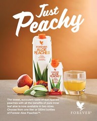 Forever Aloe Peaches Minis – 12 counts/0.33ml each. To GO size. KOSHER/HALAL