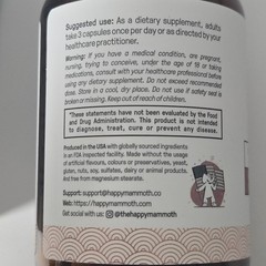 Happy Mammoth Hormone Harmony Dietary Supplement 72 Capsules Sealed Exp 02/2027