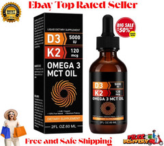 Liquid Vitamin D3 K2 5000 iu & 120 mcg – Vitamin D with MK7 Vitamin K2 Drops – B